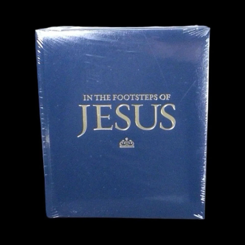 In the Footsteps‎ of Jesus National Geographic Book Leather Cover New Sealed